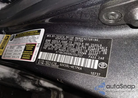 2009 Toyota Avalon Limited z USA, uszkodzony, nr VIN 4T1BK36B99U350757